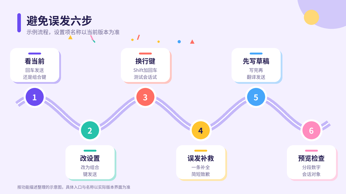 HelloWorld跨境电商助手设置发送键与换行的步骤示意图