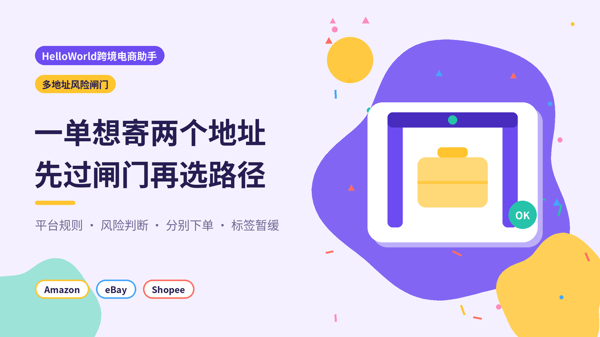 HelloWorld跨境电商助手多地址风险闸门封面示意图