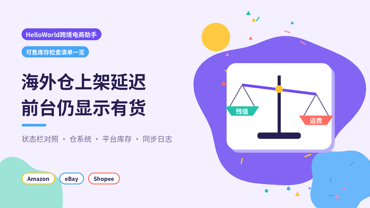HelloWorld跨境电商助手海外仓可售库存检查清单一览封面